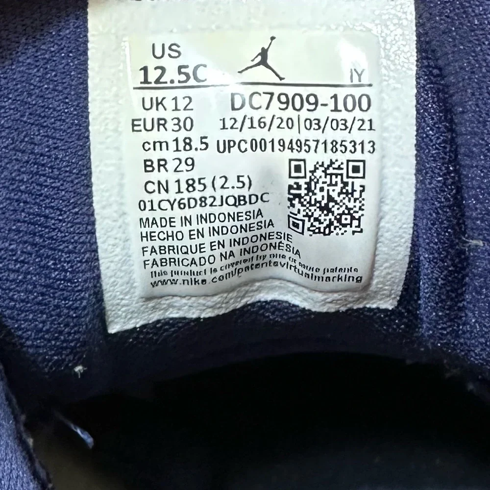 Nike Jordan Navy and White Sneakers